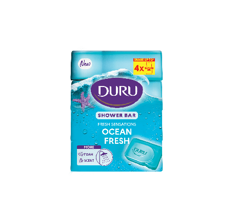 Туалетне мило DURU FRESH Океанський бриз екопак, 4*150 г